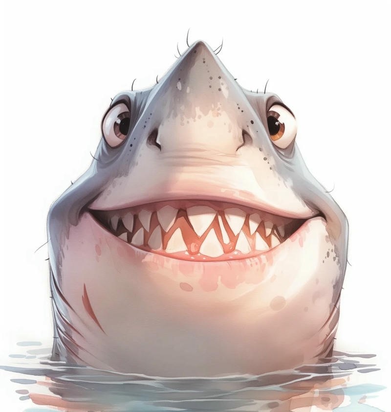 ảnh cá mập cute anime