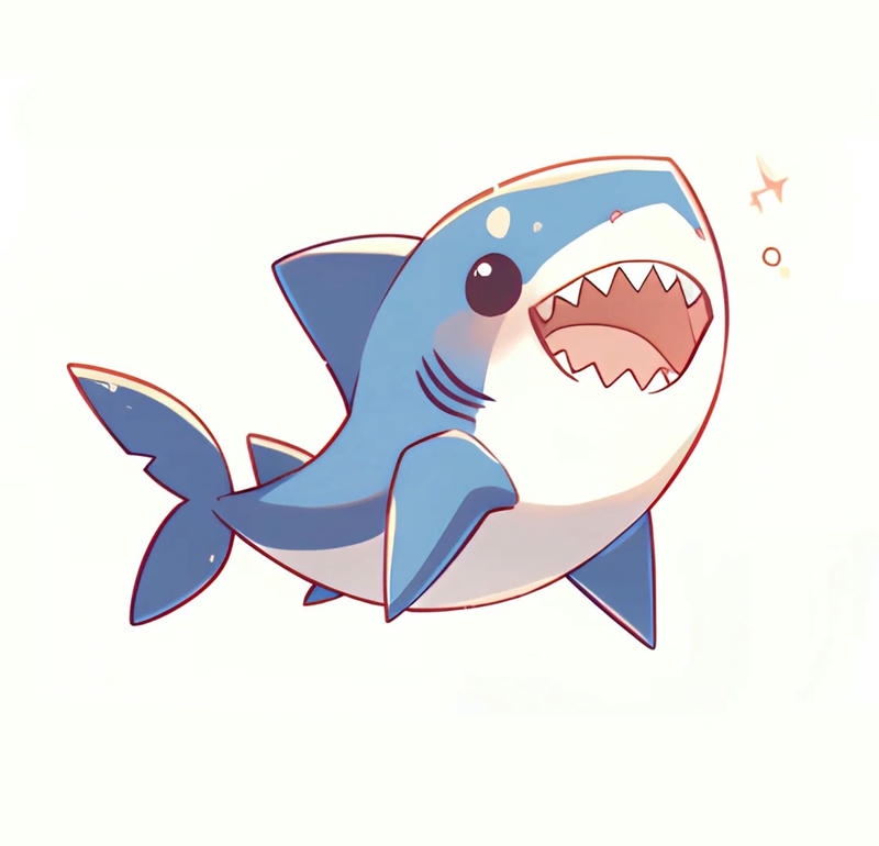 ảnh cá mập cute đáng yêu