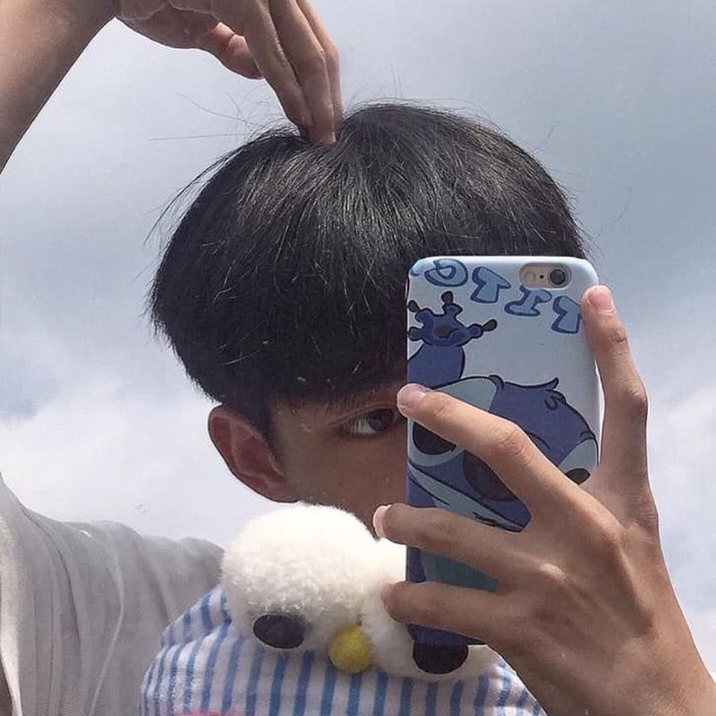 avatar ảnh trai đẹp che mặt thả tym