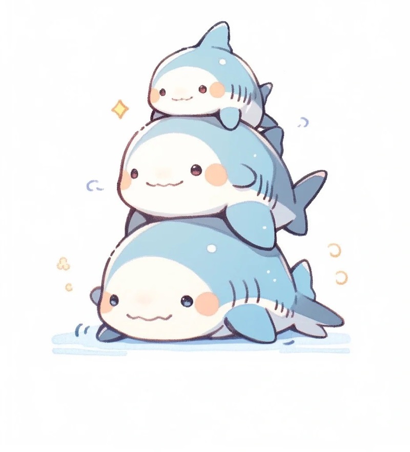 avatar cá mập cute 4k
