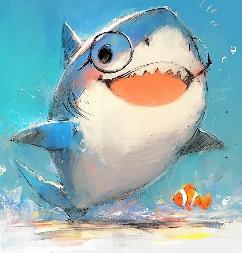 avatar cá mập cute dễ thương