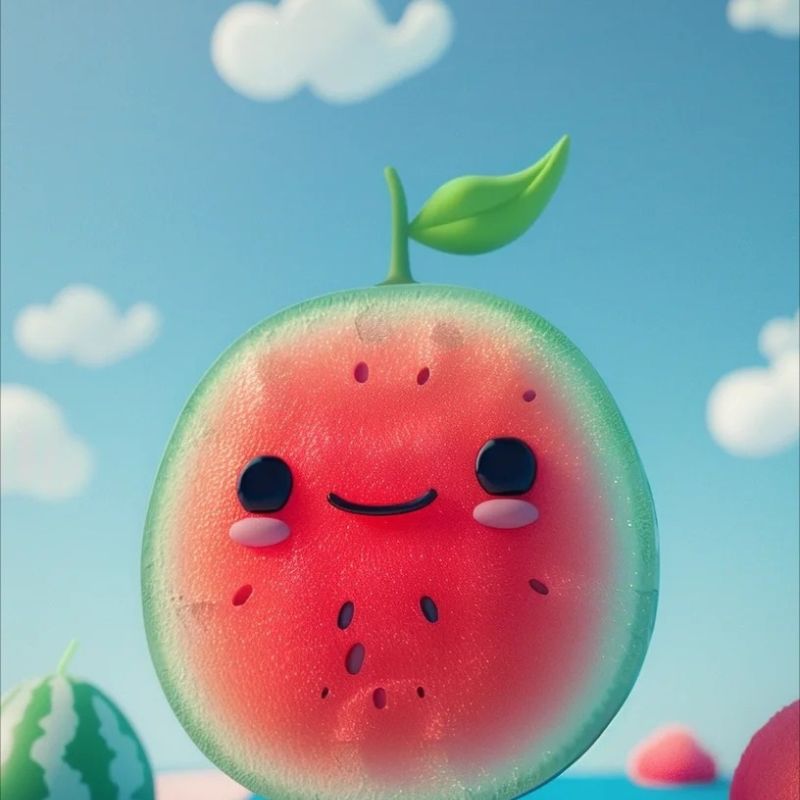 avatar dưa hấu cute hd