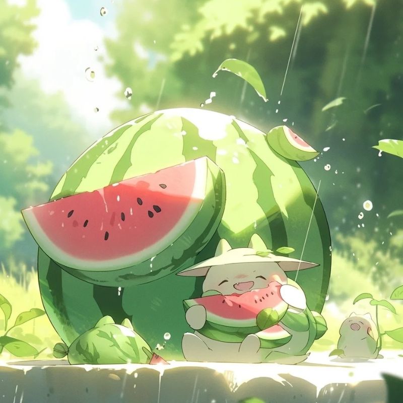avatar dưa hấu cute siêu đẹp