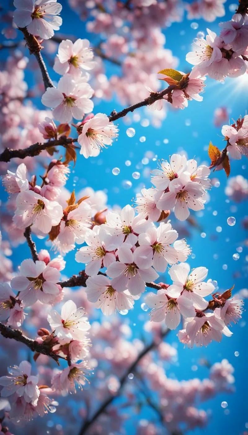 ảnh nền hoa anh đào đáng yêu