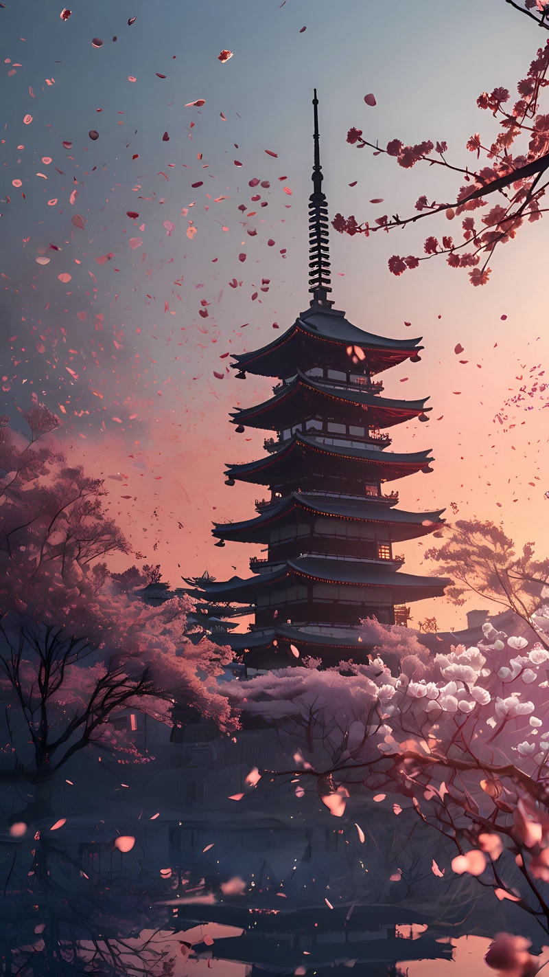 ảnh nền hoa anh đào full hd