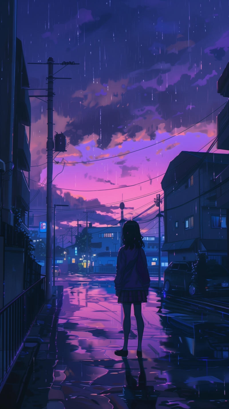 hình nền buồn anime full hd