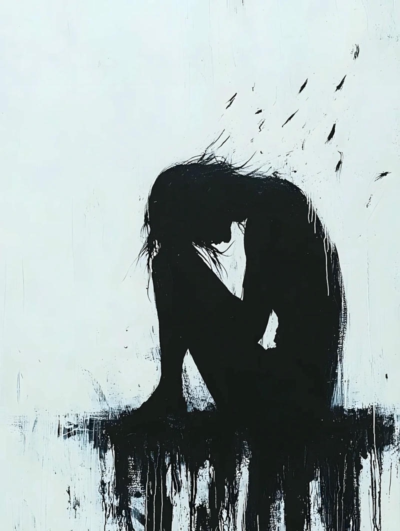 hình nền buồn đen trắng