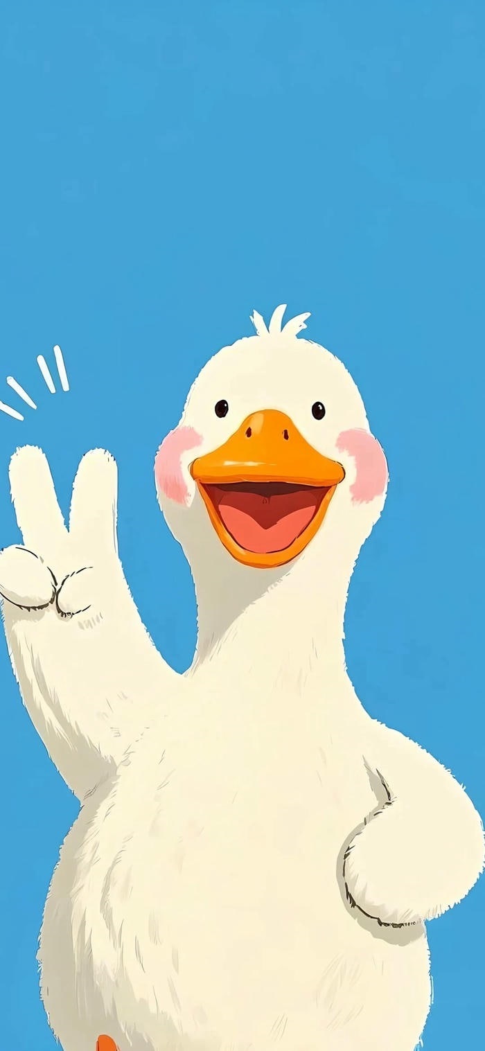 hình nền con vịt cực cute