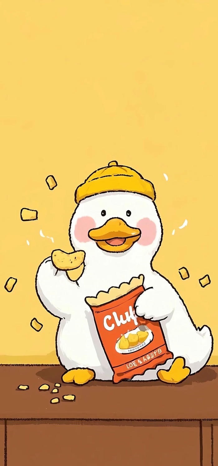 hình nền con vịt cực đáng yêu