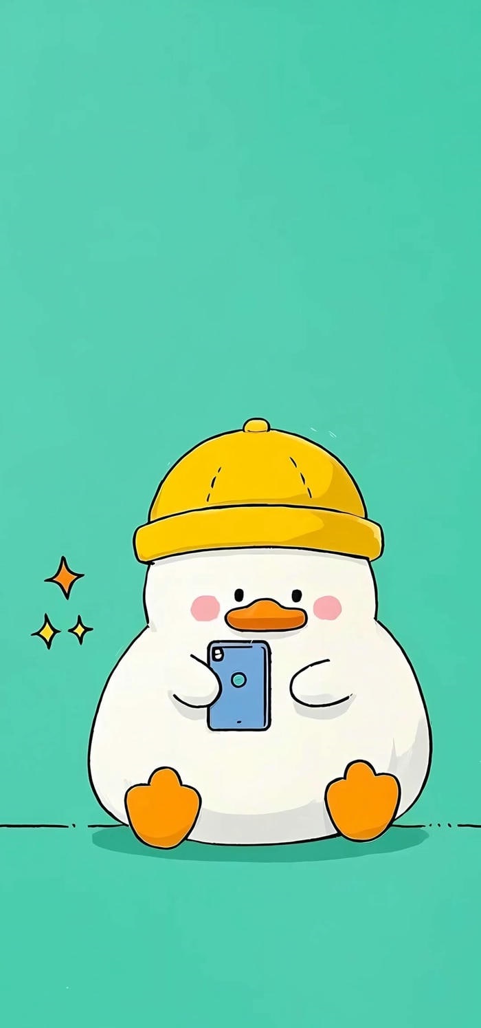 hình nền con vịt cực dễ thương