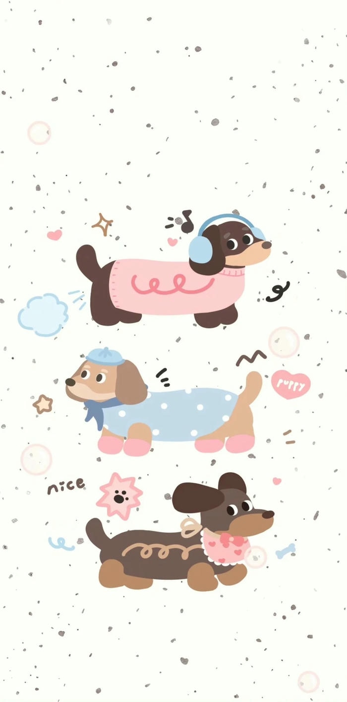 hình nền cute chó hoạt hình