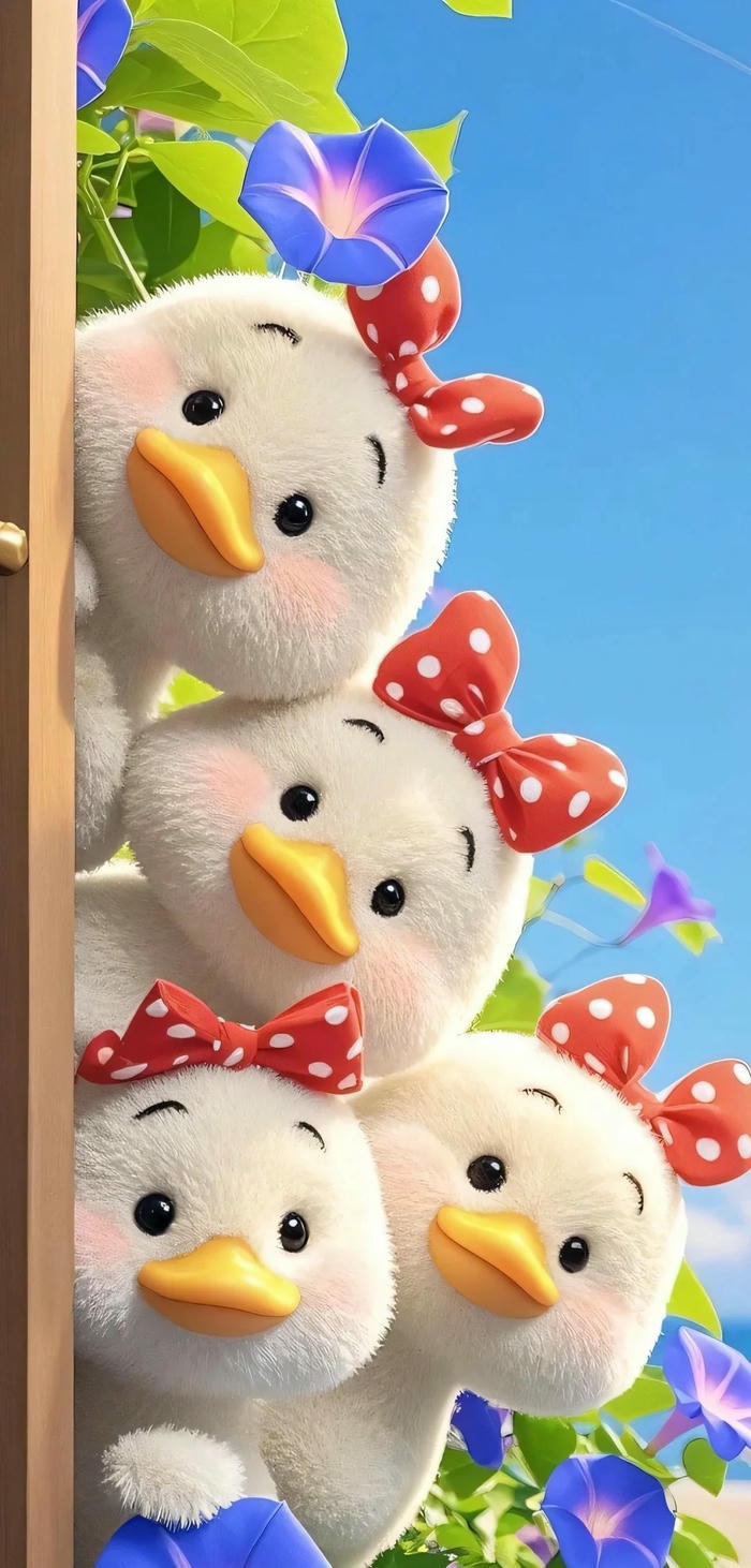 hình nền cute vịt con