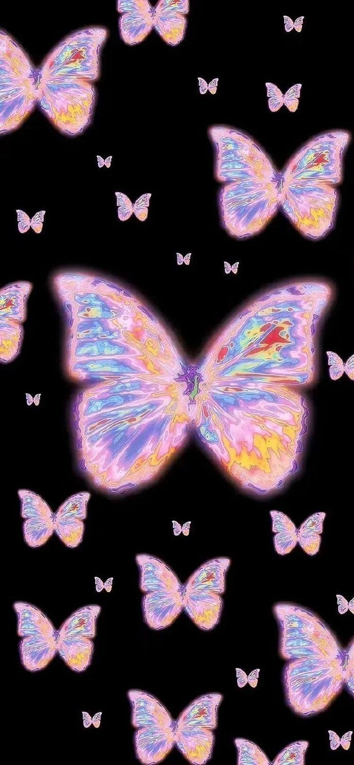 hình nền đen bươm bướm