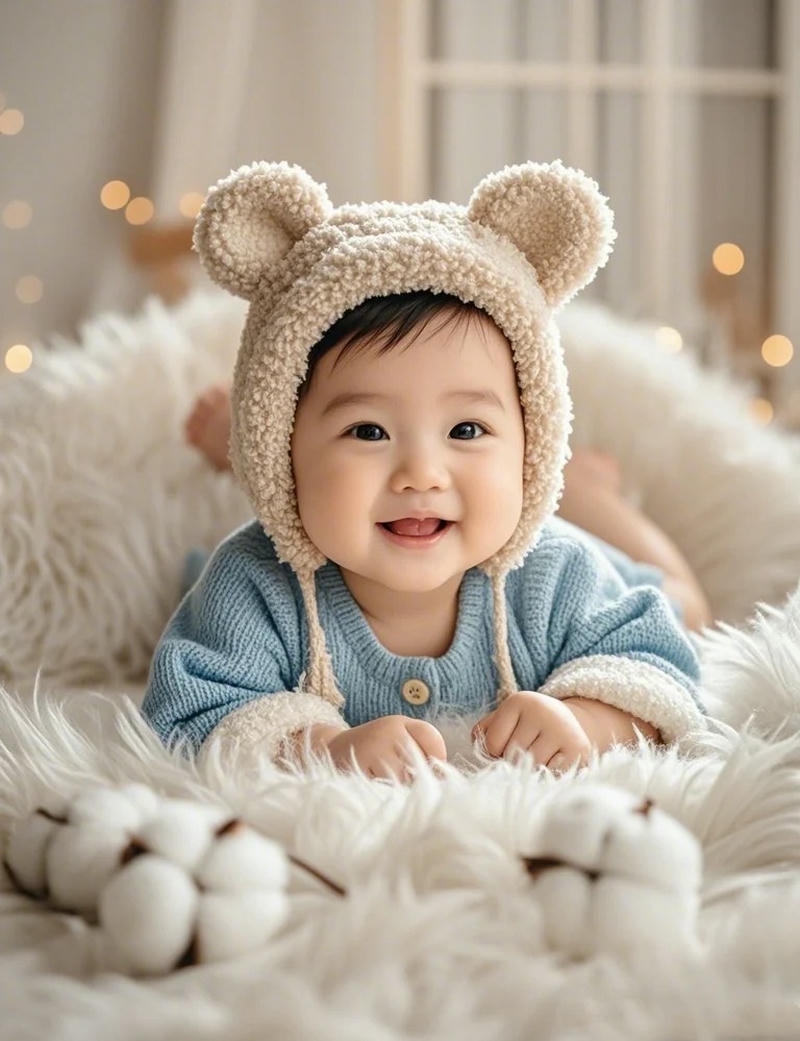 hình nền em bé dễ thương cười xinh
