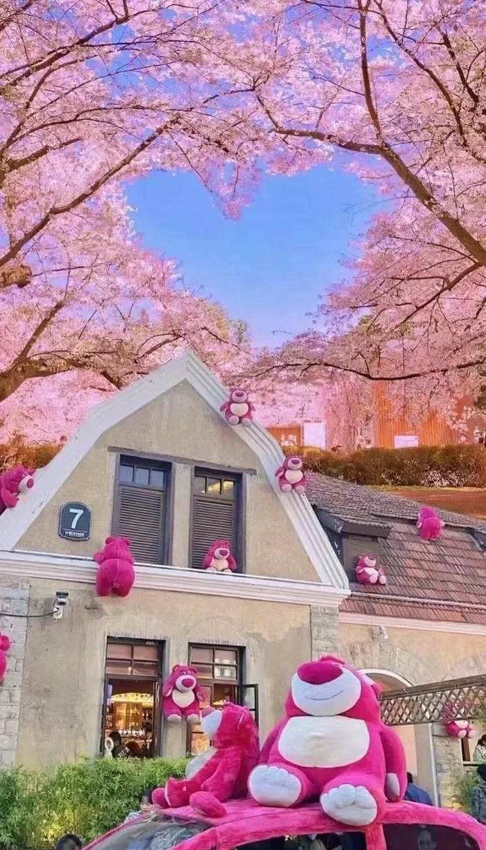 hình nền gấu dâu đáng yêu
