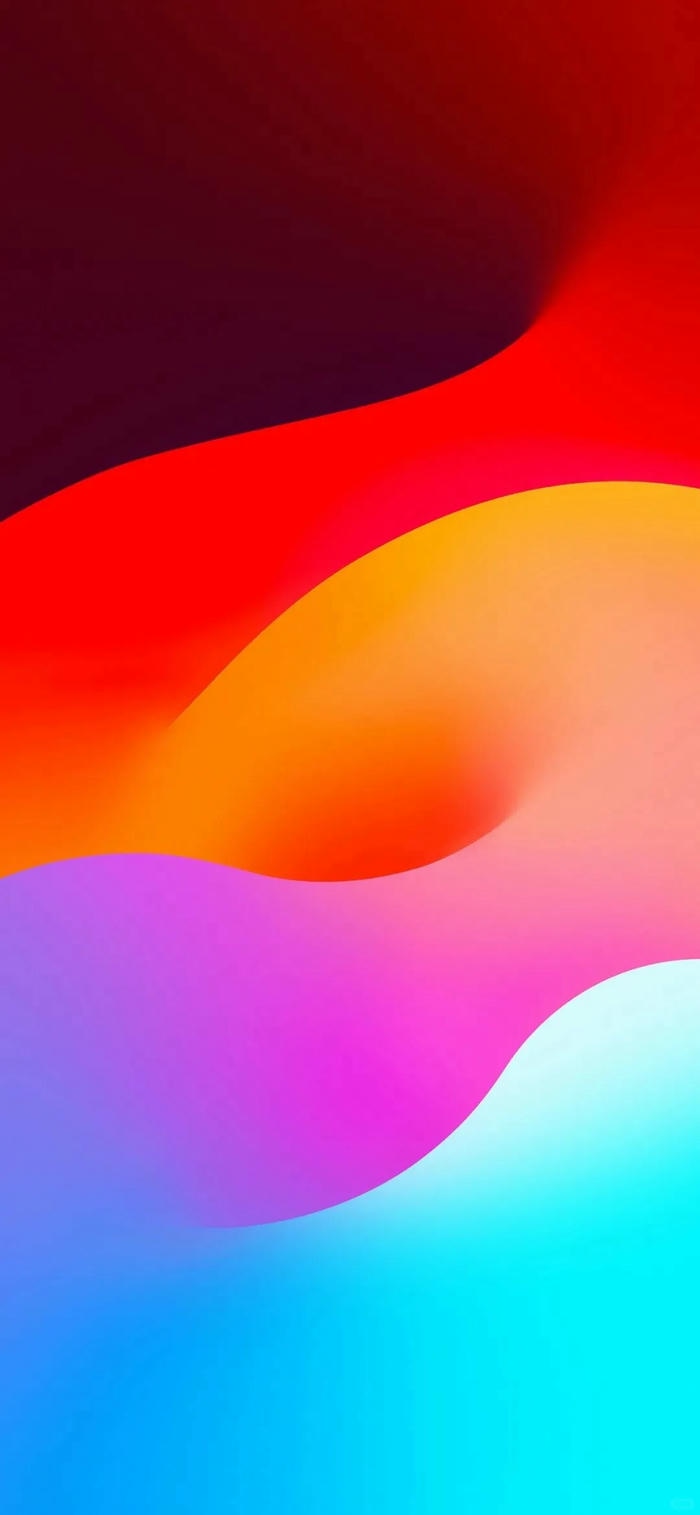 hình nền ios 18 nhiều màu