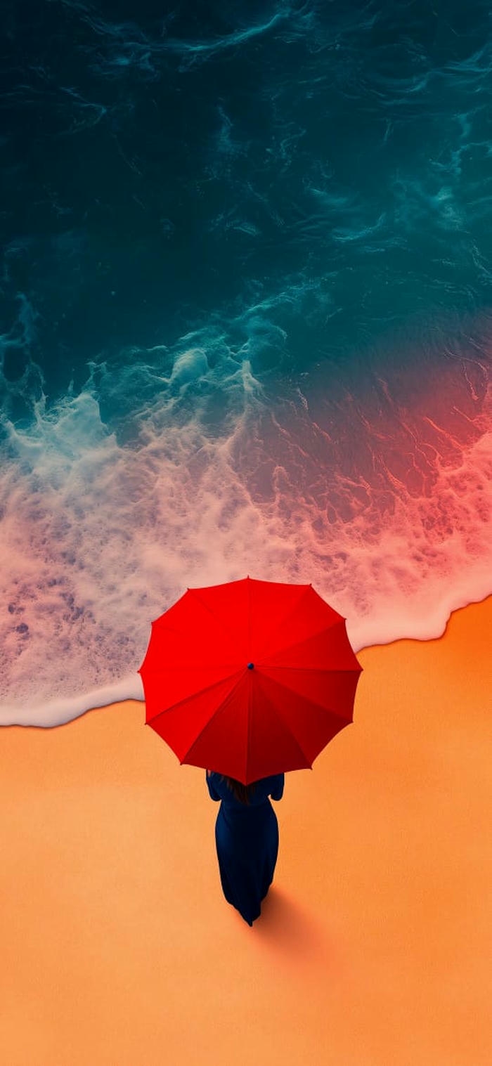 hình nền màu đỏ đáng yêu