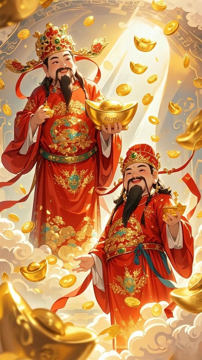 hình nền thần tài may mắn hd