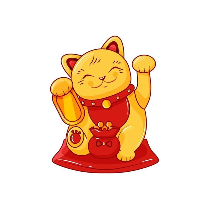 ảnh mèo thần tài cute