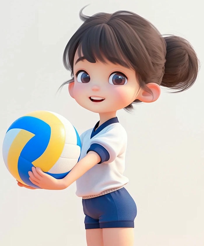 avatar bóng chuyền siêu đáng yêu