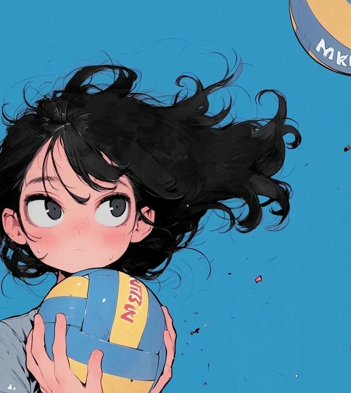 avatar bóng chuyền siêu dễ thương