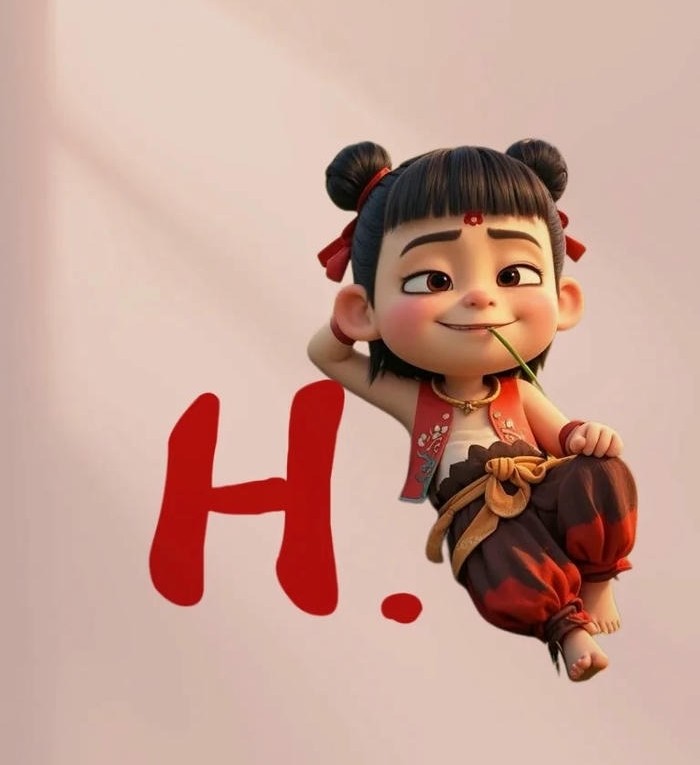avatar chữ h cực cute