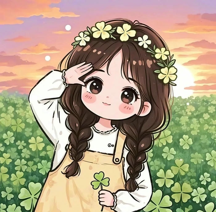 avatar cỏ 4 lá cute nhất