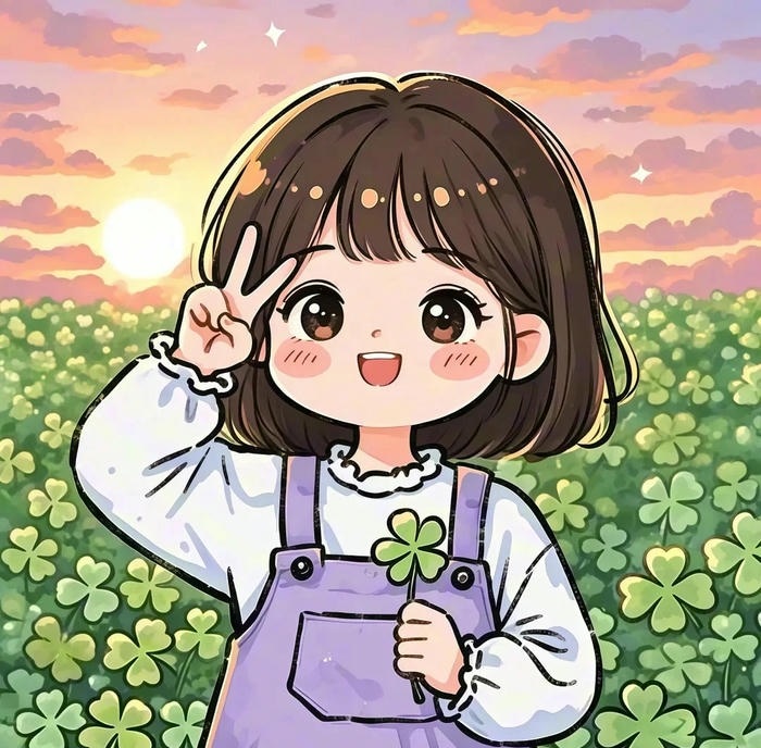 avatar cỏ 4 lá dễ thương