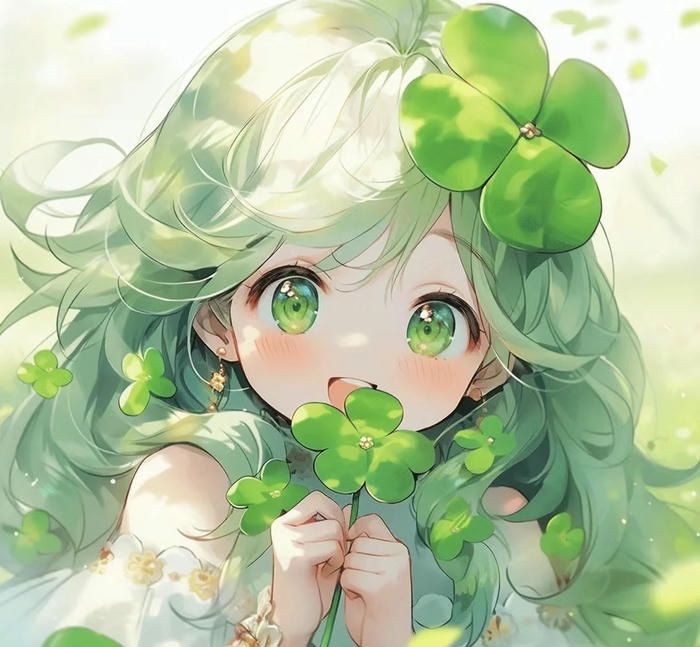 avatar cỏ 4 lá dễ thương nhất