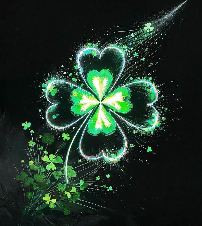 avatar cỏ 4 lá đẹp