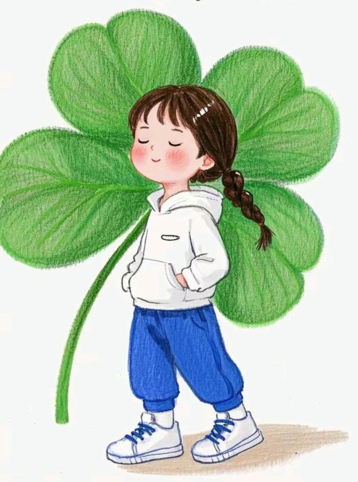 avatar cỏ 4 lá siêu dễ thương