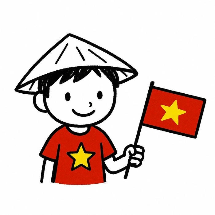 avatar cờ việt nam cute