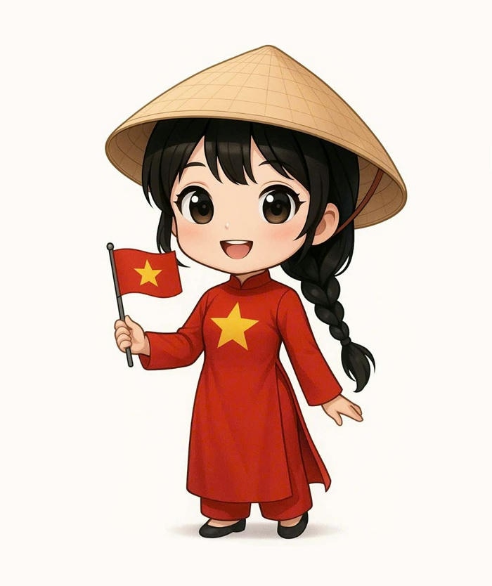avatar cờ việt nam dễ thương