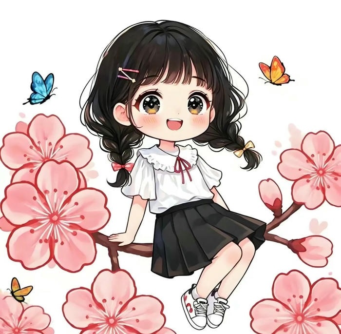 avatar hoa anh đào cute cực