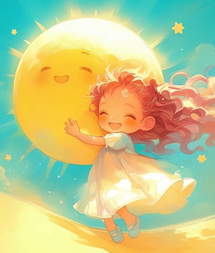 avatar mặt trời siêu dễ thương