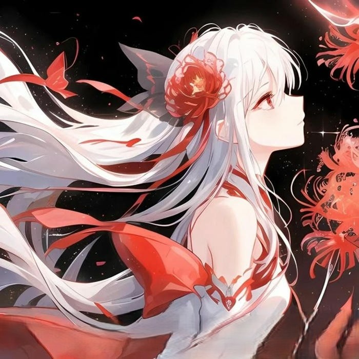 avatar màu đỏ siêu dễ thương