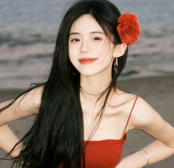 avatar màu đỏ xinh nhất