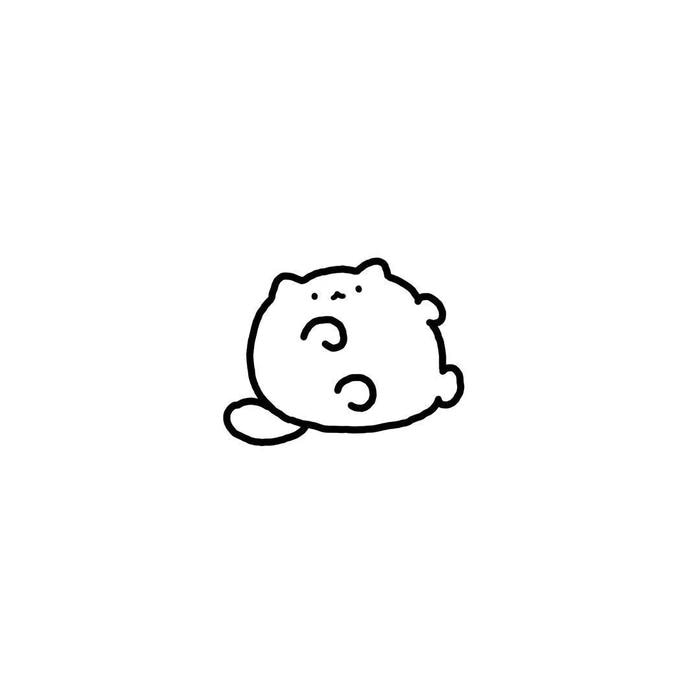 avatar màu trắng cực cute