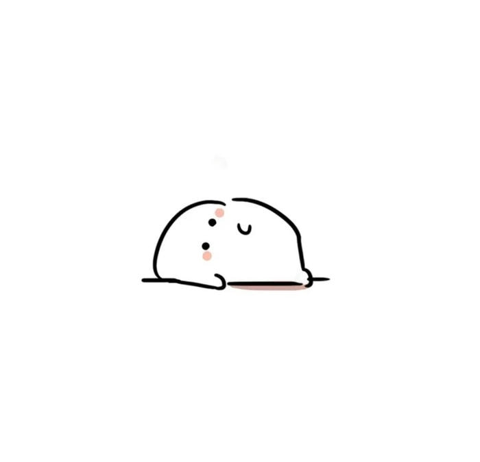 avatar màu trắng cute cực