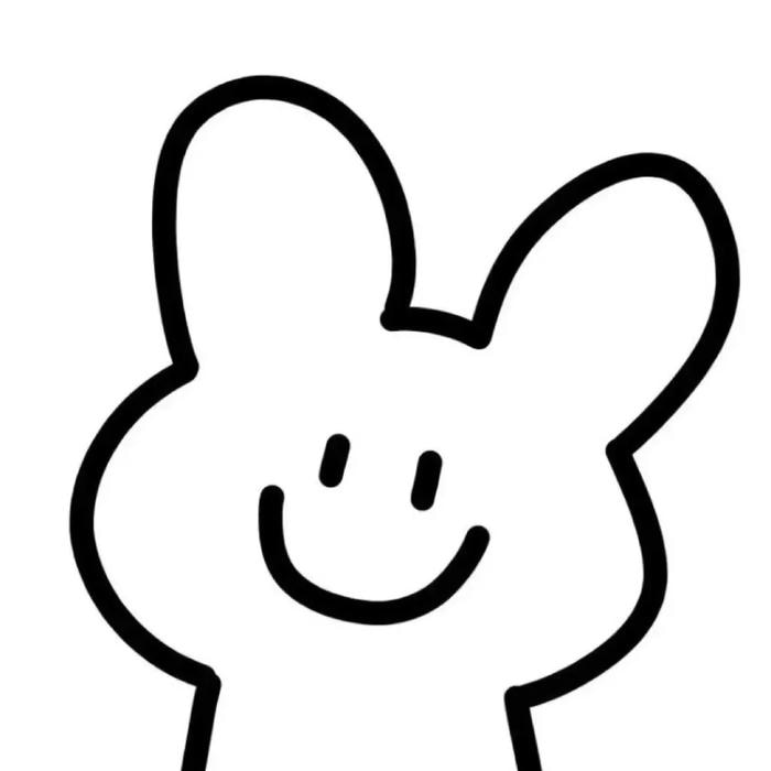 avatar màu trắng cuti