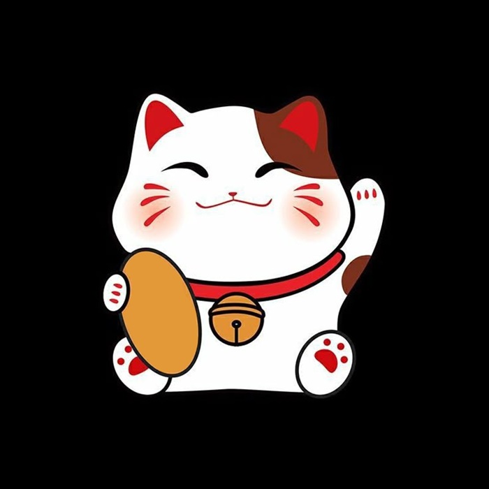 avatar mèo thần tài đẹp