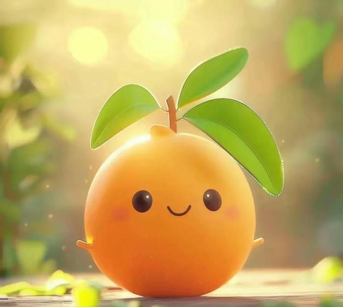 avatar quả cam siêu cute