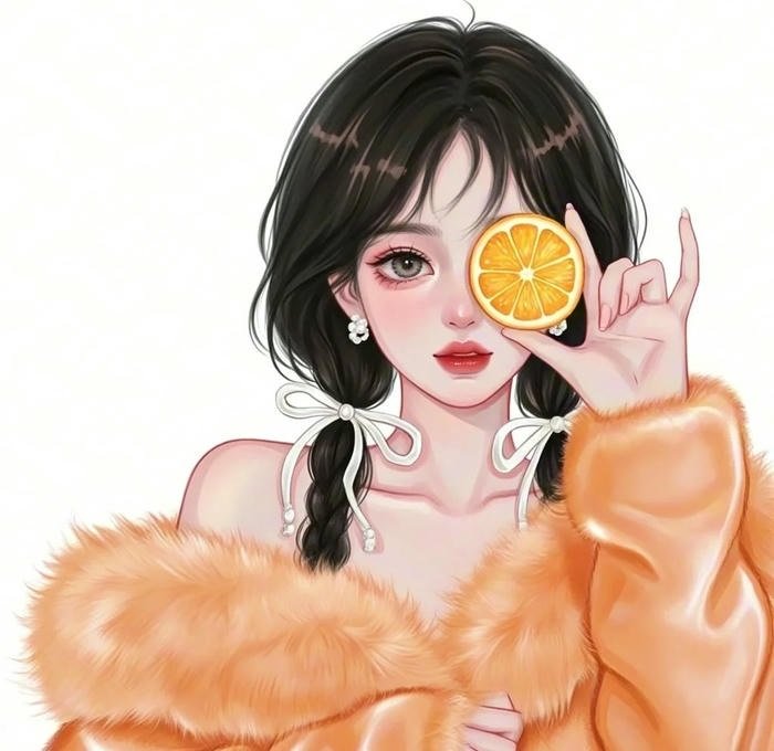 avatar quả cam xinh