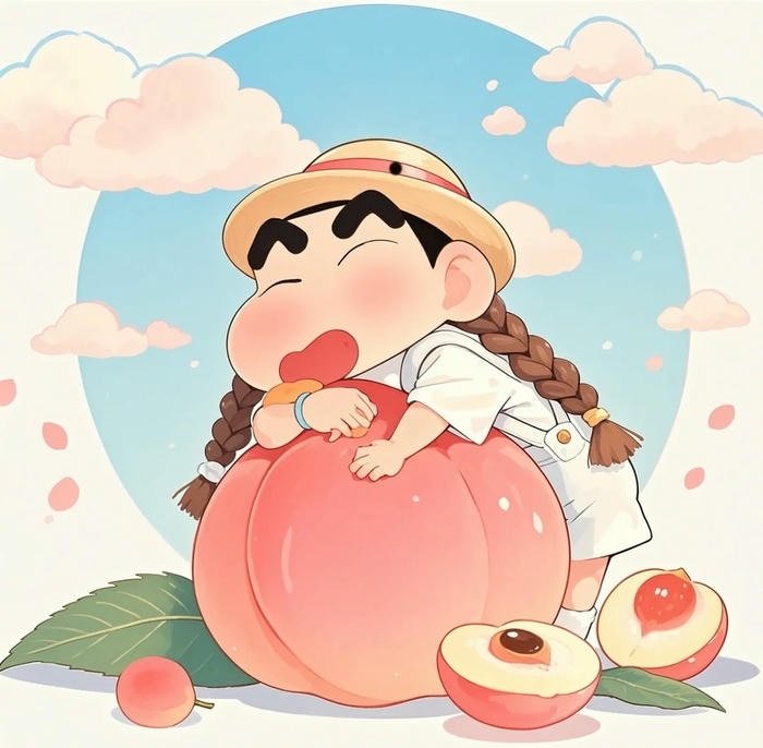 avatar quả đào cute cực