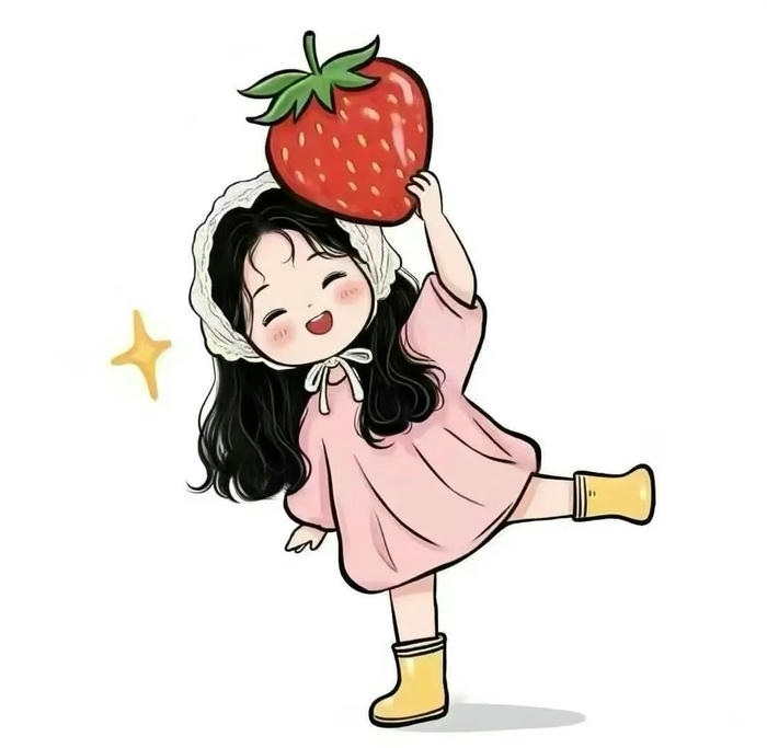 avatar quả dâu cute cực