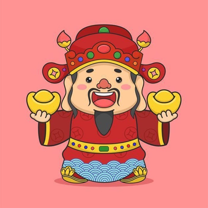 avatar thần tài siêu cute