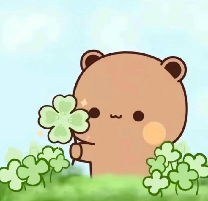 avt cỏ 4 lá siêu cute