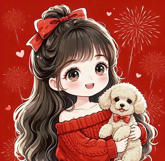 avt ngày tết đáng yêu cực