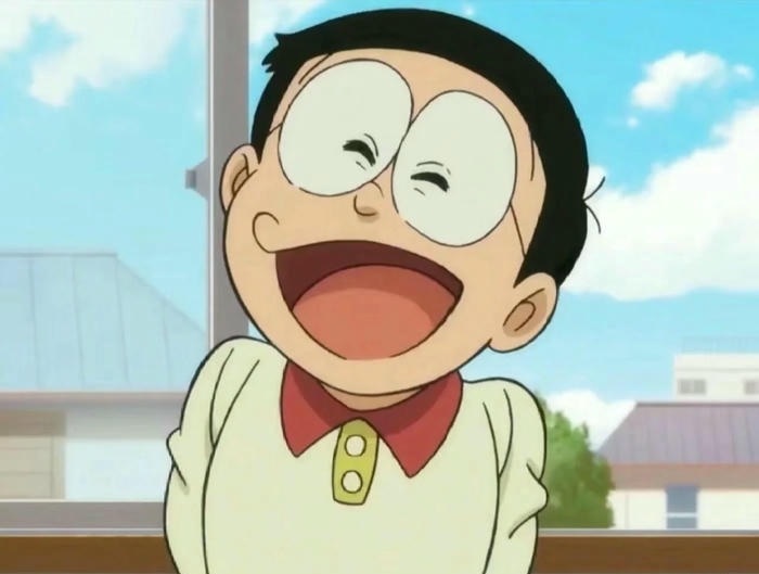avt nobita cười