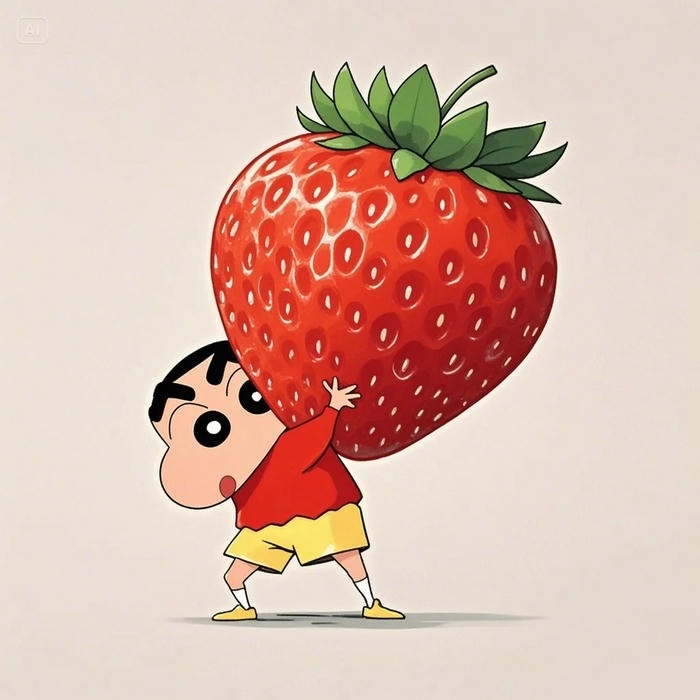 avt quả dâu siêu cute